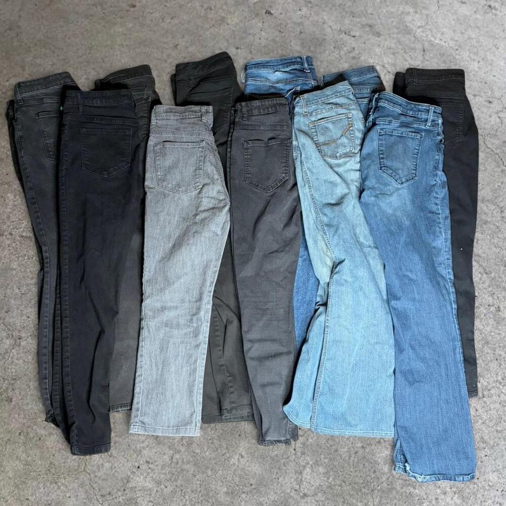 11 pair of denim jeans